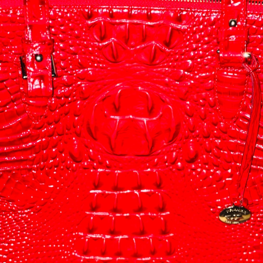 True Red Brahmin Melbourne Tote - Picture 3 of 4